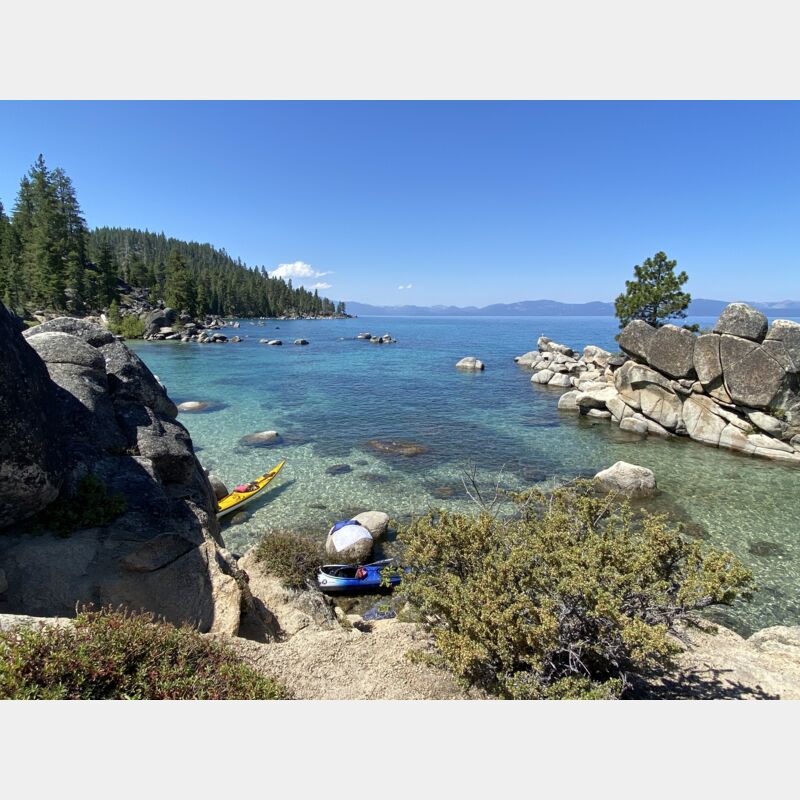 Kayaks on East Shore of Lake Tahoe 2020 01 Thumbnail