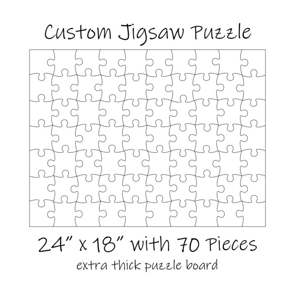 Blank 18X24 Traditional Puzzle (500 Pieces)